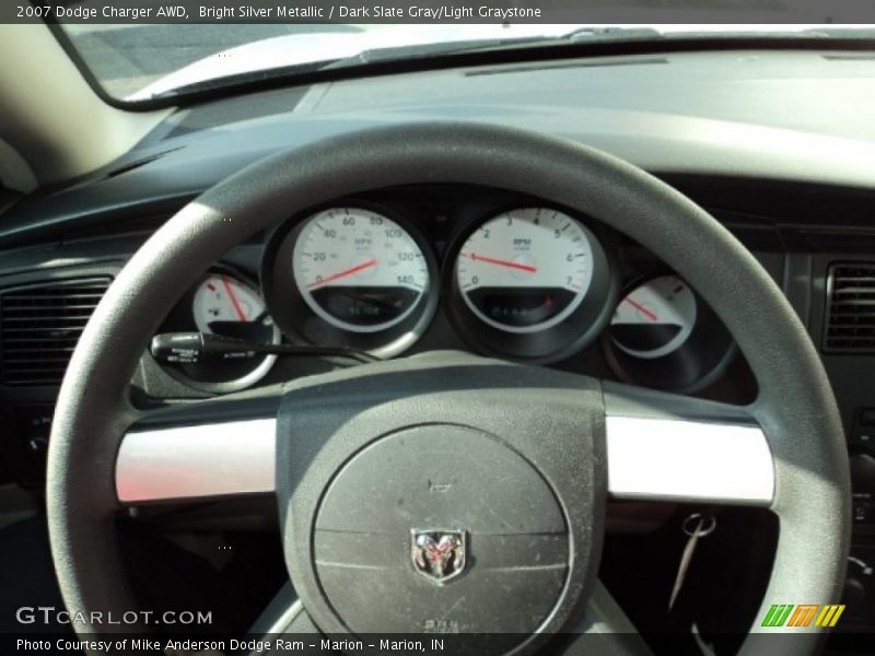 Bright Silver Metallic / Dark Slate Gray/Light Graystone 2007 Dodge Charger AWD