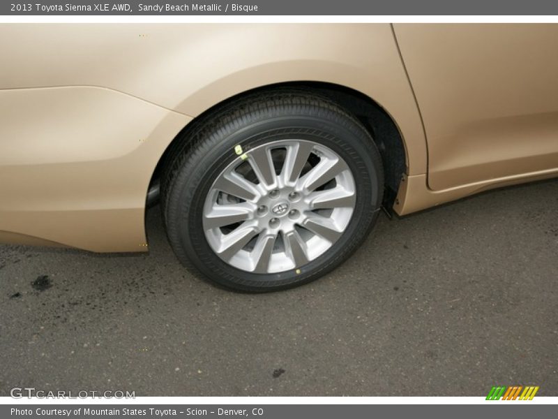 Sandy Beach Metallic / Bisque 2013 Toyota Sienna XLE AWD