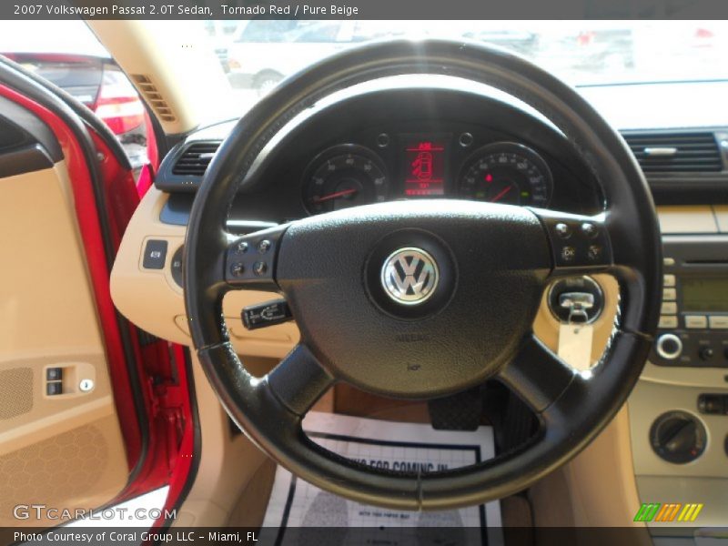 Tornado Red / Pure Beige 2007 Volkswagen Passat 2.0T Sedan