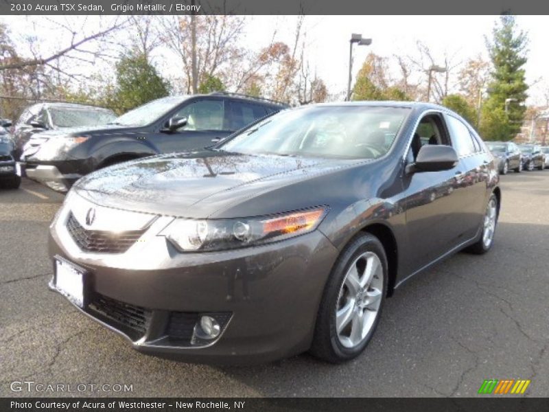 Grigio Metallic / Ebony 2010 Acura TSX Sedan