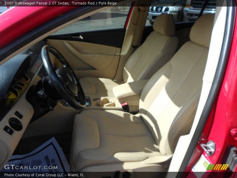 Tornado Red / Pure Beige 2007 Volkswagen Passat 2.0T Sedan