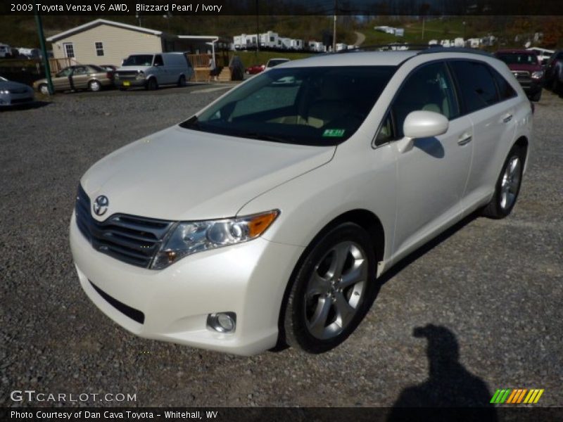 Blizzard Pearl / Ivory 2009 Toyota Venza V6 AWD