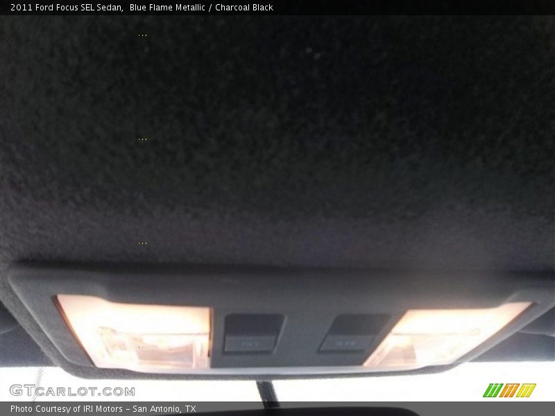Blue Flame Metallic / Charcoal Black 2011 Ford Focus SEL Sedan