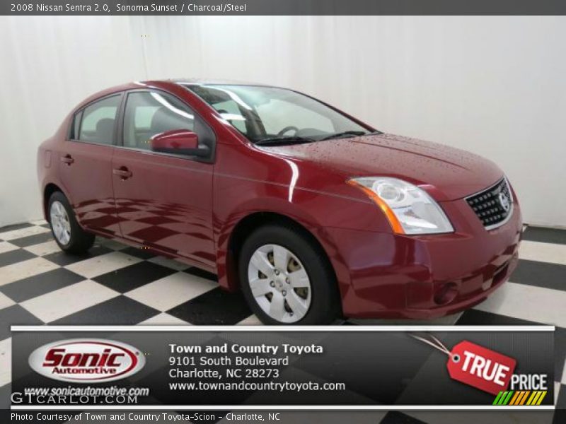 Sonoma Sunset / Charcoal/Steel 2008 Nissan Sentra 2.0
