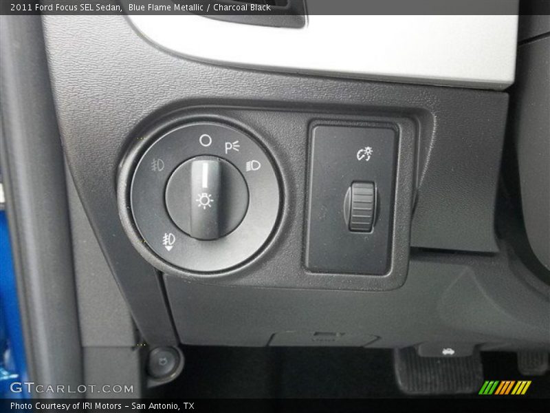 Blue Flame Metallic / Charcoal Black 2011 Ford Focus SEL Sedan