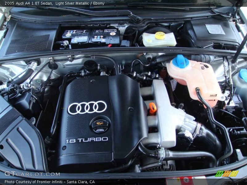 Light Silver Metallic / Ebony 2005 Audi A4 1.8T Sedan