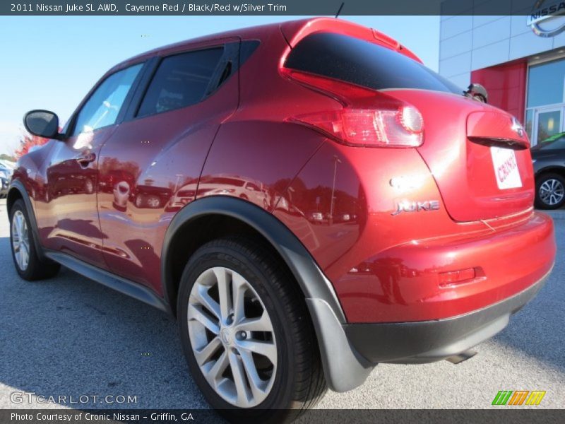 Cayenne Red / Black/Red w/Silver Trim 2011 Nissan Juke SL AWD
