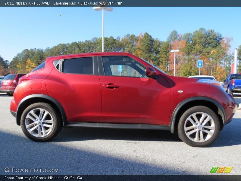 Cayenne Red / Black/Red w/Silver Trim 2011 Nissan Juke SL AWD