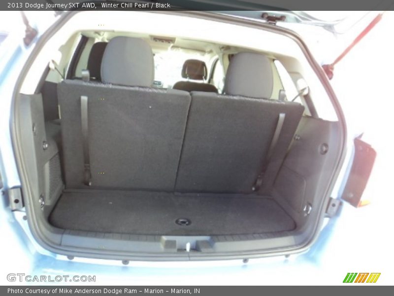 Winter Chill Pearl / Black 2013 Dodge Journey SXT AWD