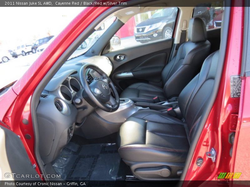Cayenne Red / Black/Red w/Silver Trim 2011 Nissan Juke SL AWD