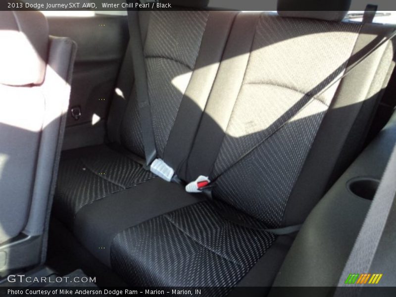 Winter Chill Pearl / Black 2013 Dodge Journey SXT AWD