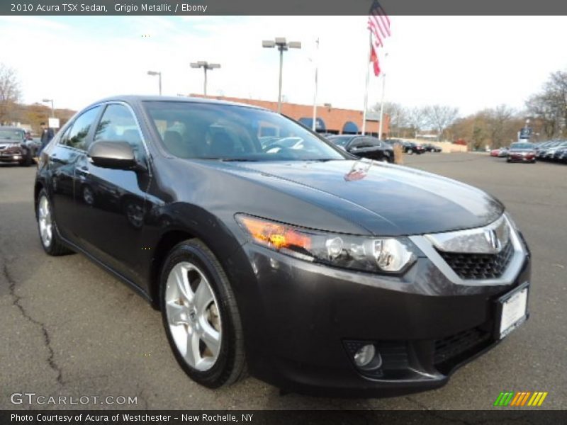Grigio Metallic / Ebony 2010 Acura TSX Sedan
