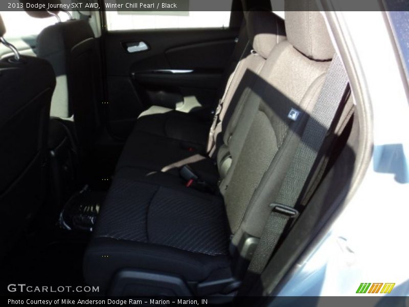 Winter Chill Pearl / Black 2013 Dodge Journey SXT AWD