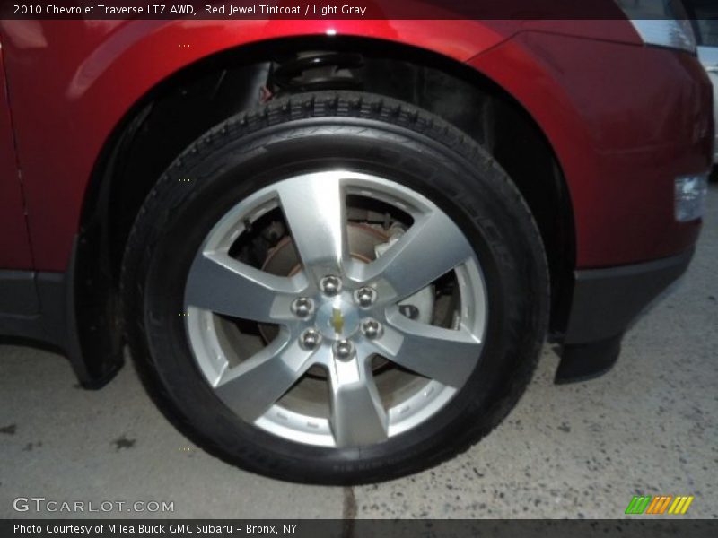 Red Jewel Tintcoat / Light Gray 2010 Chevrolet Traverse LTZ AWD