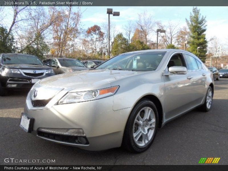 Palladium Silver Metallic / Ebony 2010 Acura TL 3.5