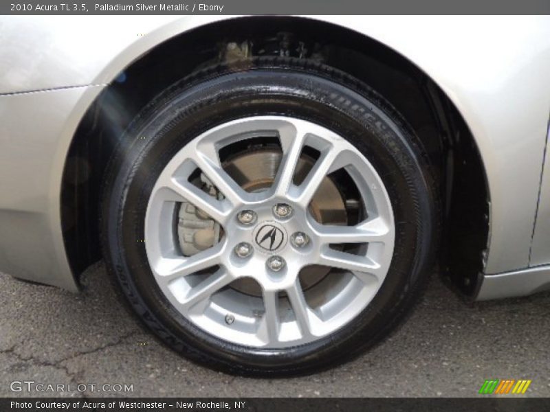 Palladium Silver Metallic / Ebony 2010 Acura TL 3.5