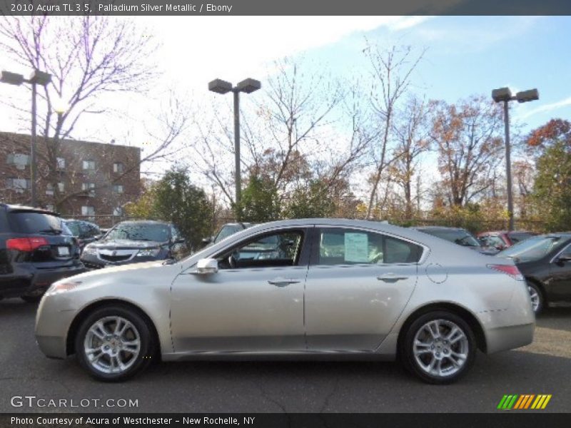 Palladium Silver Metallic / Ebony 2010 Acura TL 3.5