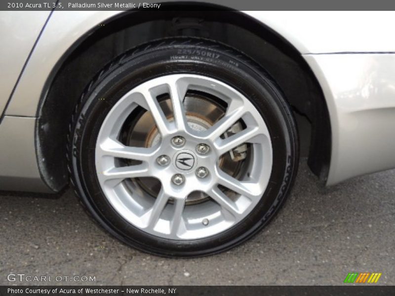 Palladium Silver Metallic / Ebony 2010 Acura TL 3.5