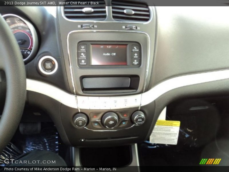 Winter Chill Pearl / Black 2013 Dodge Journey SXT AWD