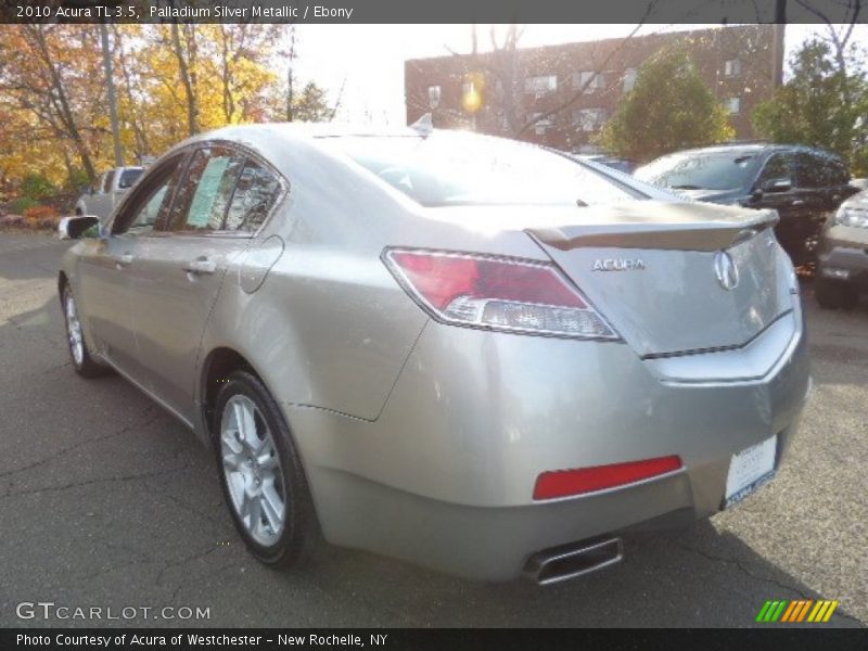 Palladium Silver Metallic / Ebony 2010 Acura TL 3.5