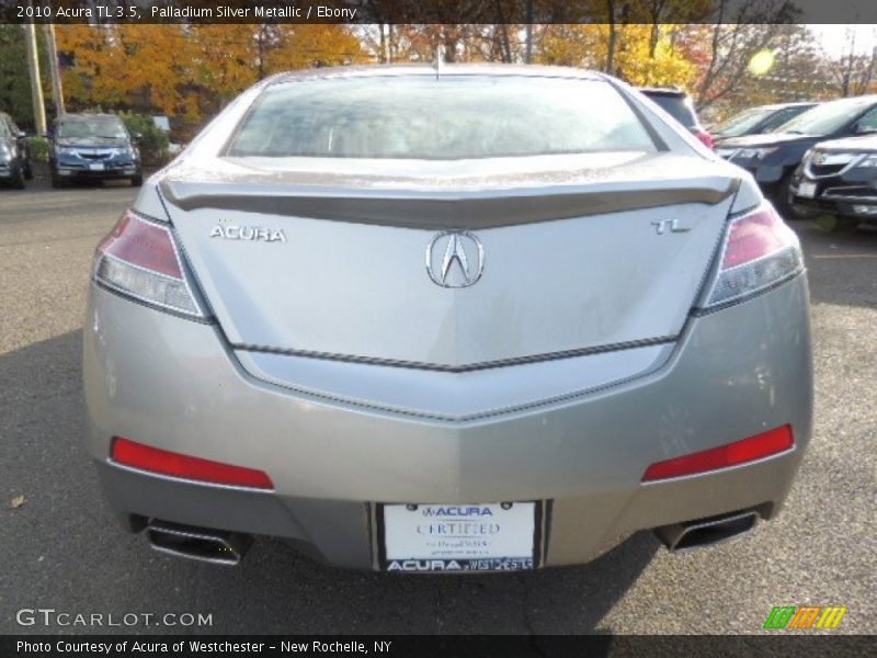 Palladium Silver Metallic / Ebony 2010 Acura TL 3.5