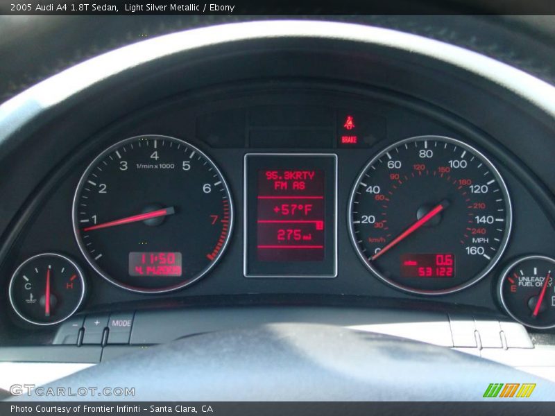 Light Silver Metallic / Ebony 2005 Audi A4 1.8T Sedan