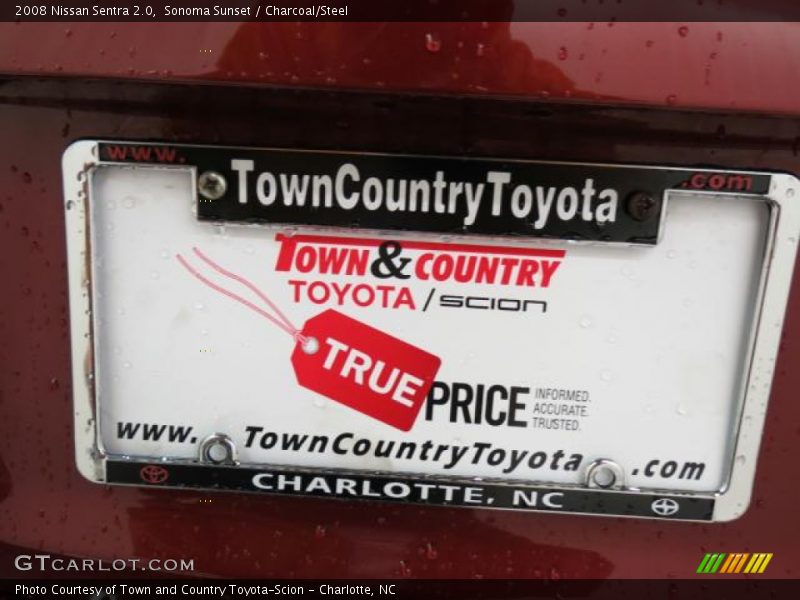 Sonoma Sunset / Charcoal/Steel 2008 Nissan Sentra 2.0
