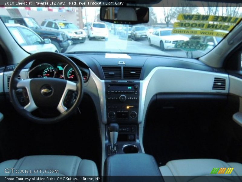 Red Jewel Tintcoat / Light Gray 2010 Chevrolet Traverse LTZ AWD