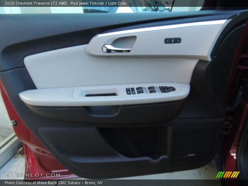 Red Jewel Tintcoat / Light Gray 2010 Chevrolet Traverse LTZ AWD