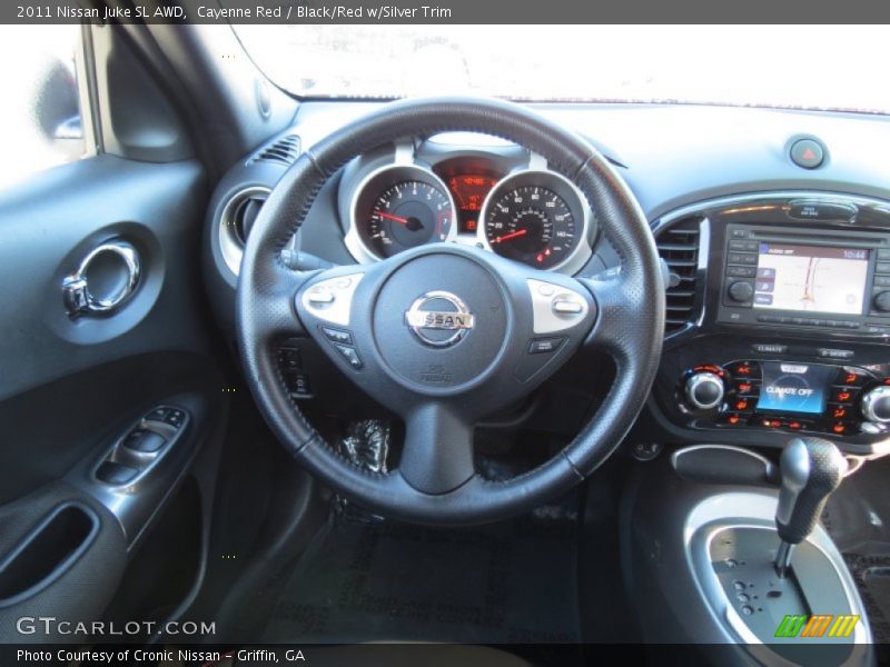 Cayenne Red / Black/Red w/Silver Trim 2011 Nissan Juke SL AWD