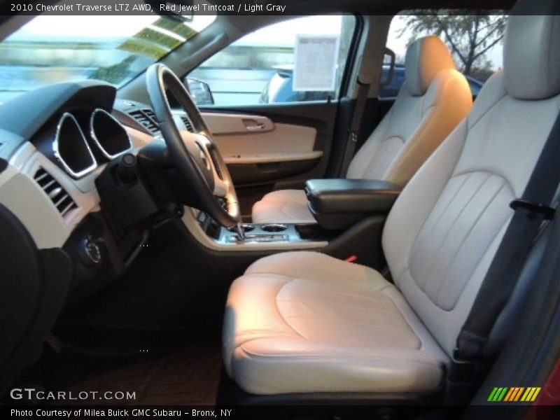 Red Jewel Tintcoat / Light Gray 2010 Chevrolet Traverse LTZ AWD