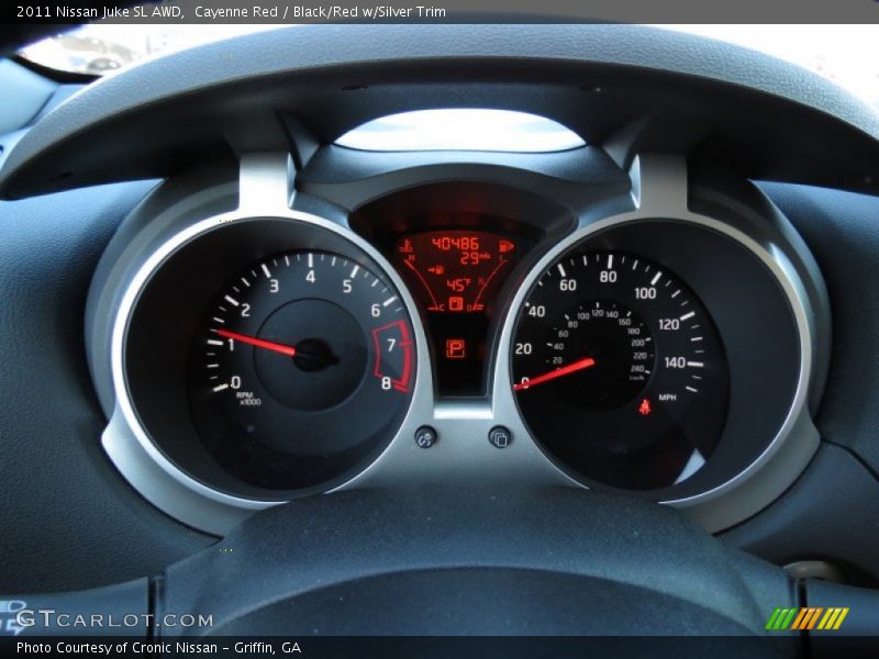 Cayenne Red / Black/Red w/Silver Trim 2011 Nissan Juke SL AWD