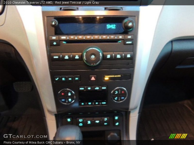 Red Jewel Tintcoat / Light Gray 2010 Chevrolet Traverse LTZ AWD