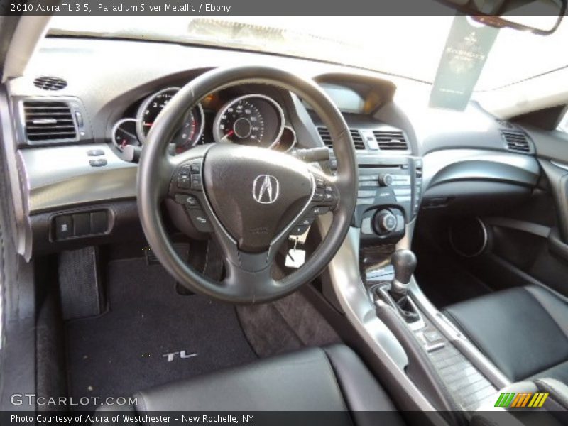Palladium Silver Metallic / Ebony 2010 Acura TL 3.5