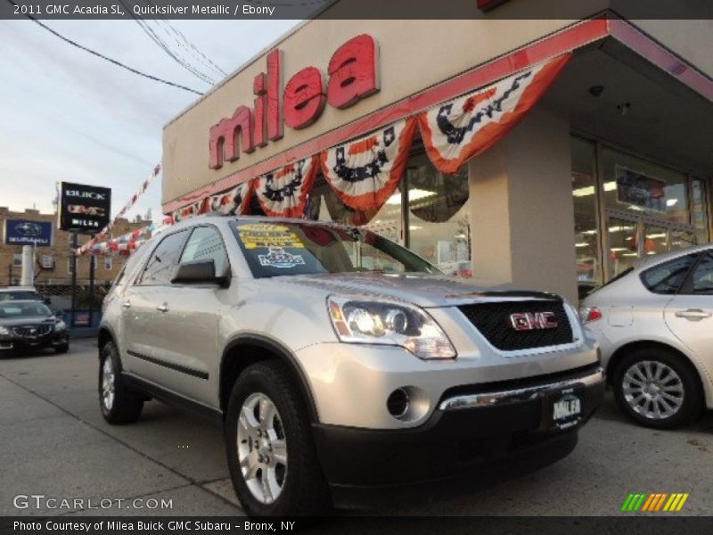 Quicksilver Metallic / Ebony 2011 GMC Acadia SL