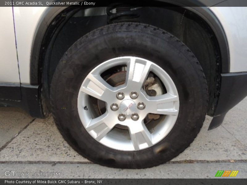 Quicksilver Metallic / Ebony 2011 GMC Acadia SL