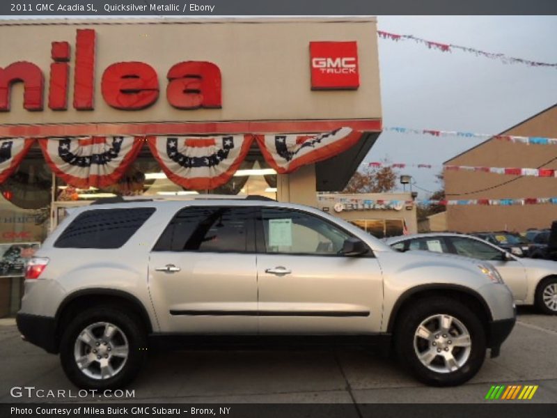 Quicksilver Metallic / Ebony 2011 GMC Acadia SL