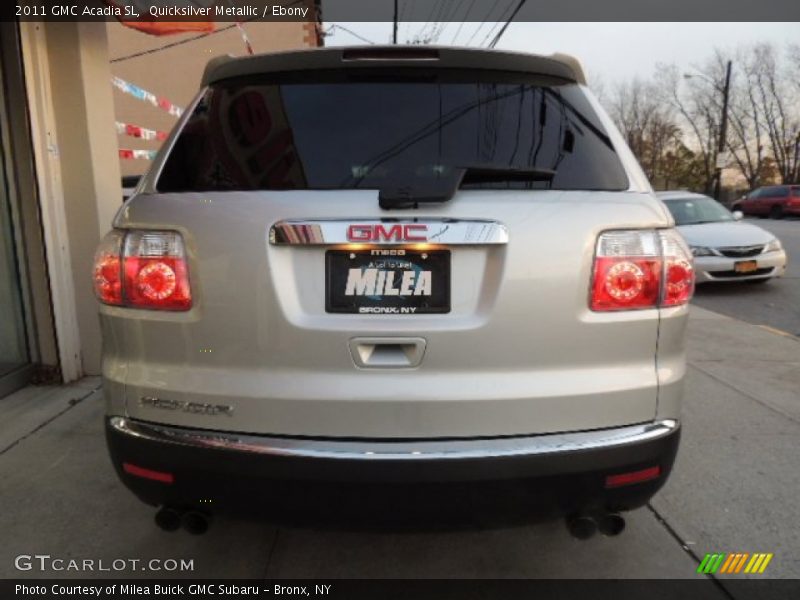 Quicksilver Metallic / Ebony 2011 GMC Acadia SL