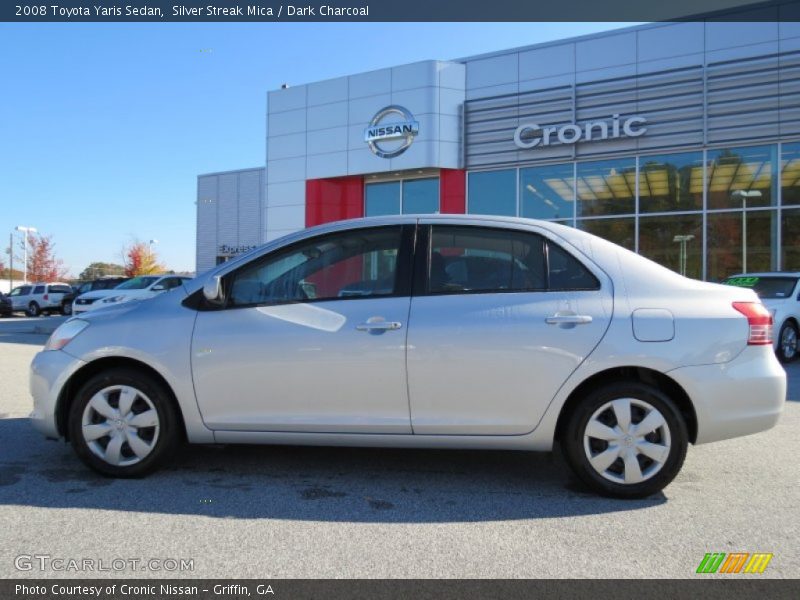 Silver Streak Mica / Dark Charcoal 2008 Toyota Yaris Sedan