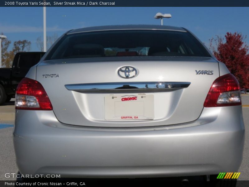Silver Streak Mica / Dark Charcoal 2008 Toyota Yaris Sedan