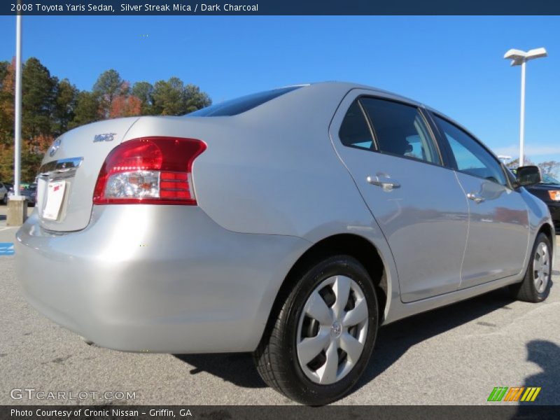 Silver Streak Mica / Dark Charcoal 2008 Toyota Yaris Sedan