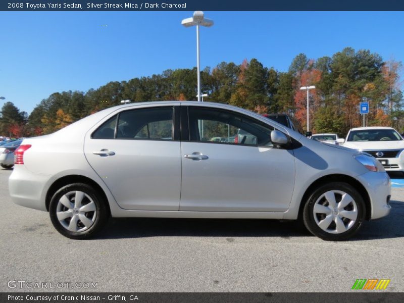Silver Streak Mica / Dark Charcoal 2008 Toyota Yaris Sedan