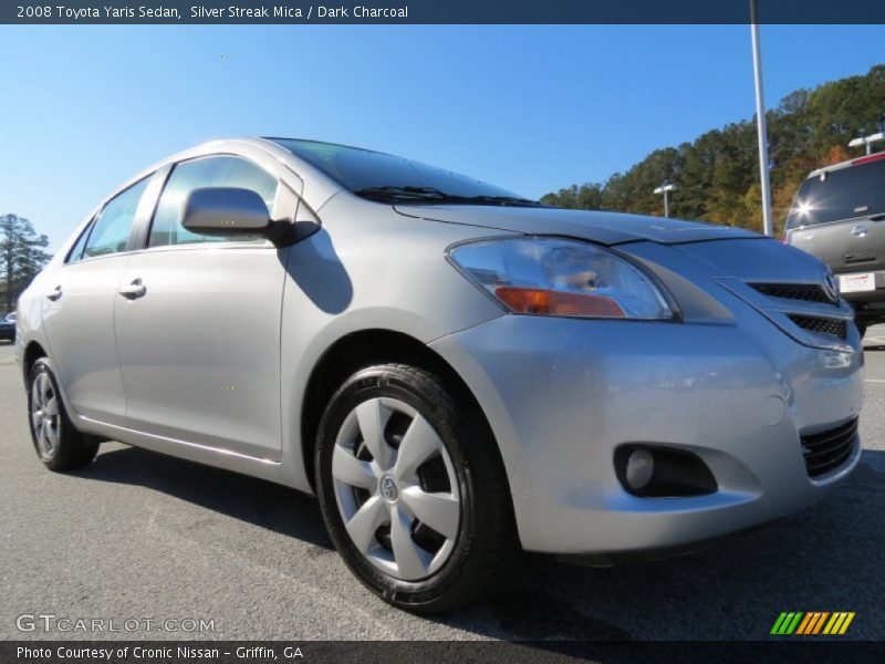 Silver Streak Mica / Dark Charcoal 2008 Toyota Yaris Sedan