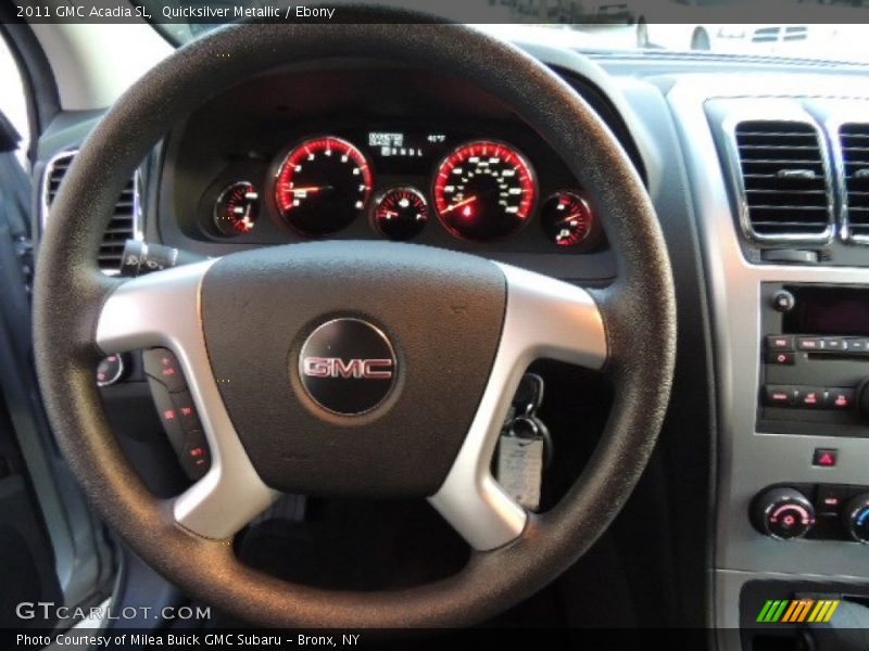 Quicksilver Metallic / Ebony 2011 GMC Acadia SL