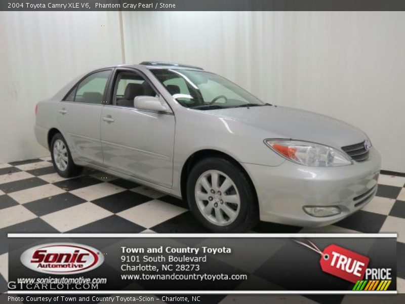 Phantom Gray Pearl / Stone 2004 Toyota Camry XLE V6