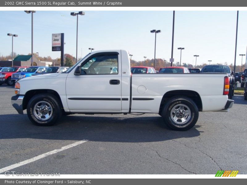Summit White / Graphite 2002 GMC Sierra 1500 SL Regular Cab