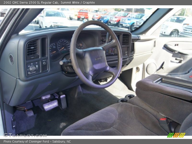 Summit White / Graphite 2002 GMC Sierra 1500 SL Regular Cab
