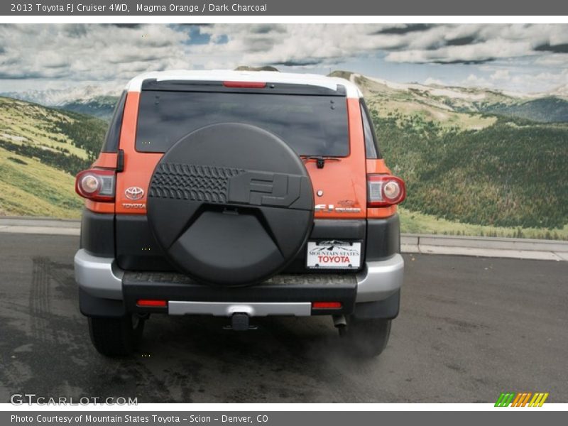 Magma Orange / Dark Charcoal 2013 Toyota FJ Cruiser 4WD