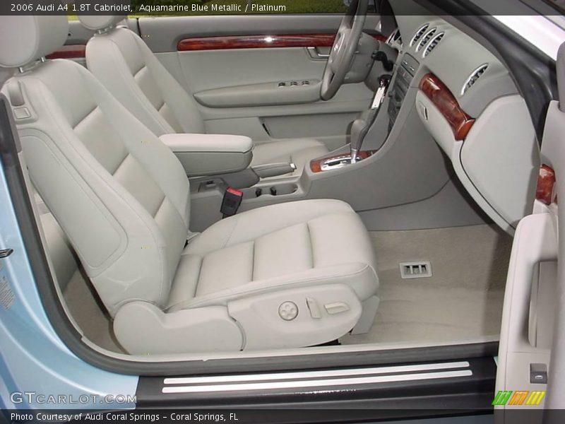 Aquamarine Blue Metallic / Platinum 2006 Audi A4 1.8T Cabriolet