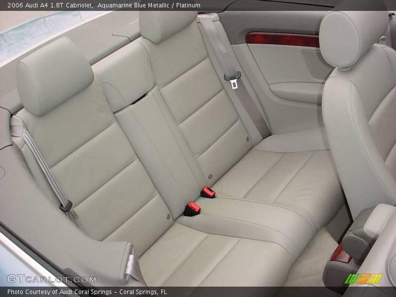 Aquamarine Blue Metallic / Platinum 2006 Audi A4 1.8T Cabriolet